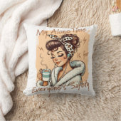 Funny Coffee Time Girl in the Morning Kussen (Deken)