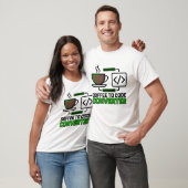 Funny Coffee to Code Converter Programmeur T-shirt (Unisex)