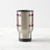 Funny Coffee Travel Mug | Meer als koffie Reisbeker (Center)