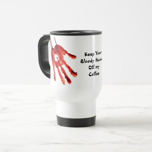 Funny Coffee Travel Mug Reisbeker (Voorkant links)