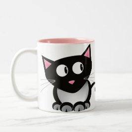 Funny Coffee zwart met kattenhaar Mok