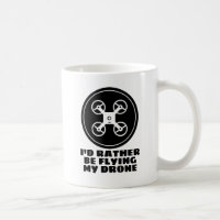 Funny coffeeshops mok voor drone-piloot