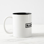 Funny coffeesnoes tweekleurige koffiemok (Links)