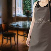 Funny coffeesnotering - bruin schort