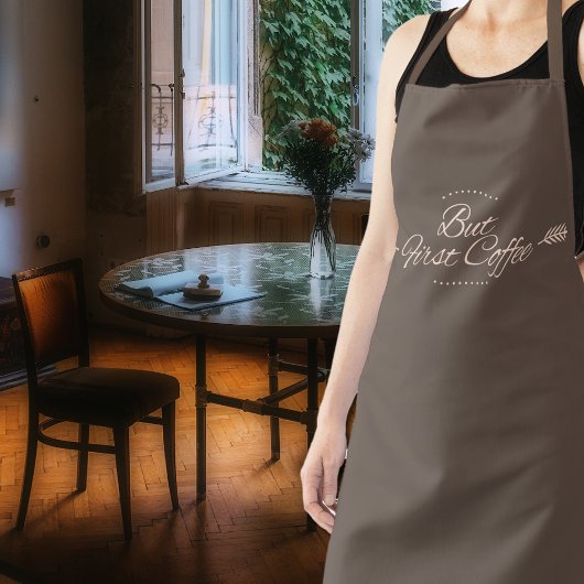 Funny coffeesnotering - bruin schort