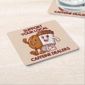 FUNNY COFFEQUOTES KARTONNEN ONDERZETTERS (Schuin)