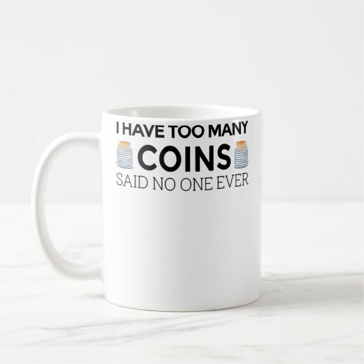 Funny Coin Collector For Kid Cool Numismatist Koffiemok (Links)