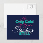 Funny Cold Weather Winter Hiking Quote Briefkaart (Voorkant / Achterkant)