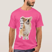 Funny Collage Corgi Meme T-shirt (Voorkant)