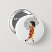 Funny Collage Pregoman Ronde Button 5,7 Cm (Voorkant /achterkant)