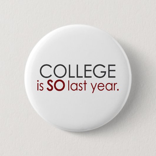 Funny College Afstudeerder Ronde Button 5,7 Cm (Voorkant)