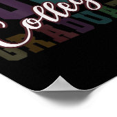 Funny College Afstuderen University Laatste dag 20 Poster (Hoek)