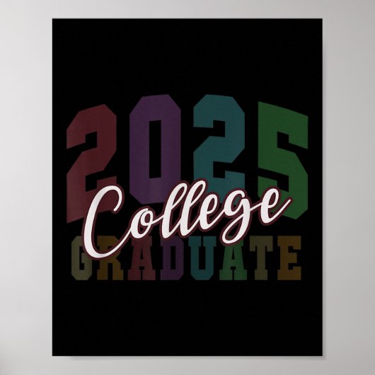 Funny College Afstuderen University Laatste dag 20 Poster (Voorkant)