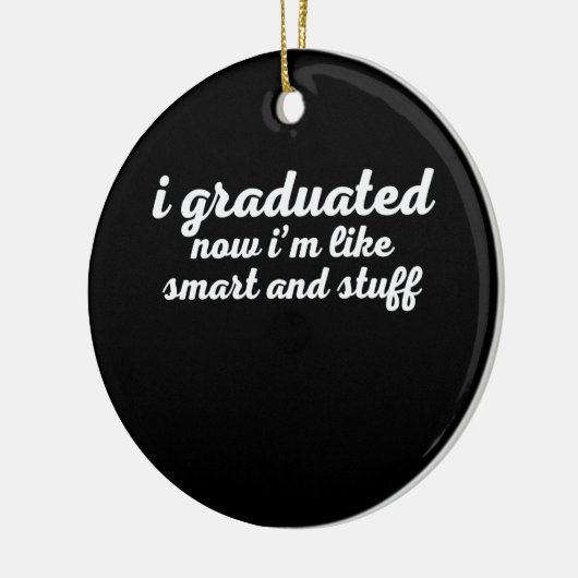Funny College High School Afstuderen Gift Keramisch Ornament (Links)