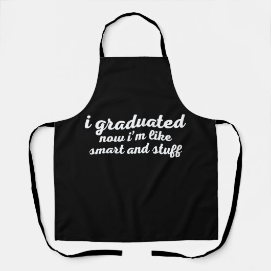 Funny College High School Afstuderen Gift Schort (Voorkant)