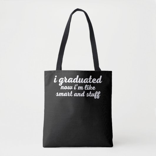 Funny College High School Afstuderen Gift Tote Bag (Voorkant)
