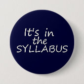 Funny College Professor Button (Voorkant)