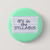 Funny College Professor Button (Voorkant)