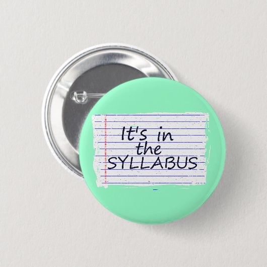 Funny College Professor Button (Voorkant /achterkant)