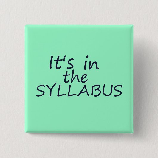 Funny College Professor Button (Voorkant)