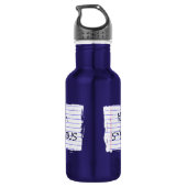 Funny College Professor Water Bottle Waterfles (Achterkant)