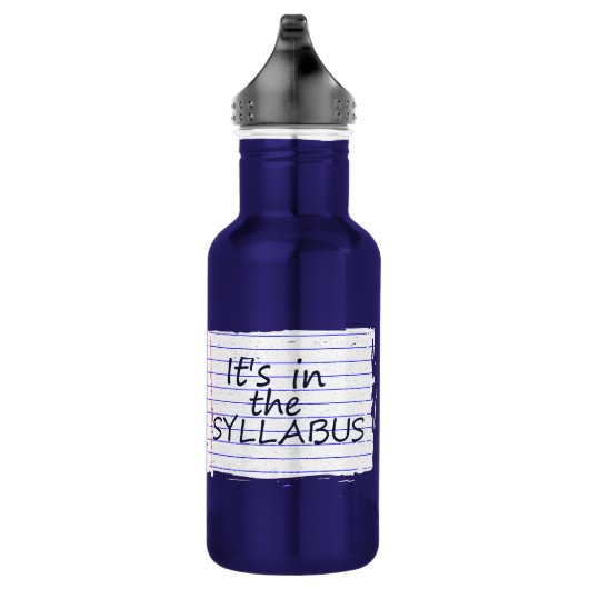 Funny College Professor Water Bottle Waterfles (Rechts)