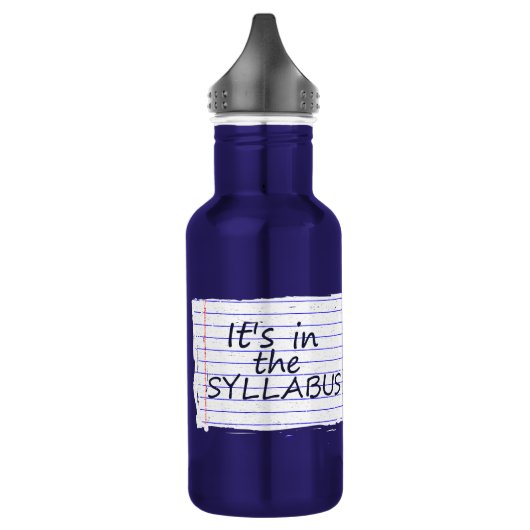 Funny College Professor Water Bottle Waterfles (Links)