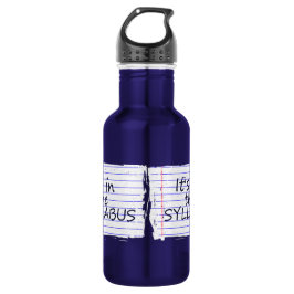 Funny College Professor Water Bottle Waterfles
