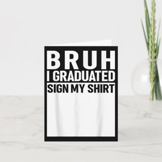 Funny College School Afstuderen 2025 Ik ben afgest Kaart (Voorkant)
