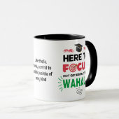 Funny College Student AFSTUDEERDER VIBES No Wahala Mok (Voorkant rechts)