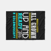 Funny Colonoscopy Joke Medical Humor Checkup  Fleece Deken (Voorkant (Horizontaal))