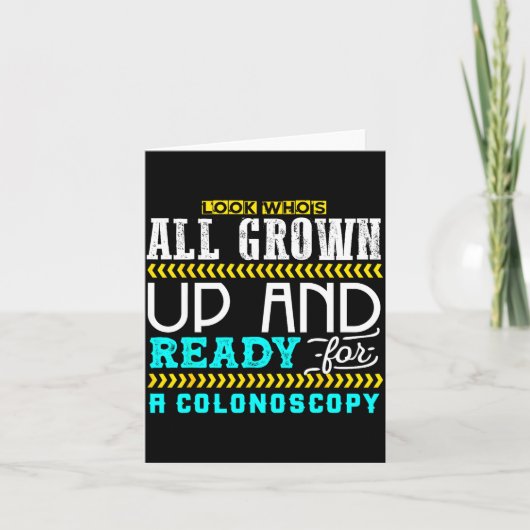 Funny Colonoscopy Joke Medical Humor Checkup  Kaart (Voorkant)