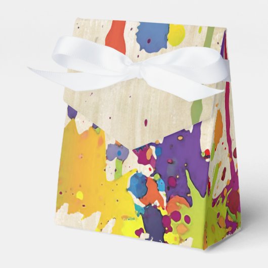 FUNNY COLOR SPLASH II + je achterdeur. en ideeën Bedankdoosjes (Voorkant Zijde)