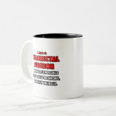 Funny Colorectal Surgeon ... Zeer onwaarschijnlijk Tweekleurige Koffiemok (Voorkant links)