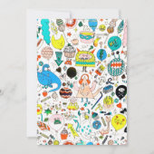 Funny Colorful Alien Monsters Party Feestdagenkaart (Voorkant)