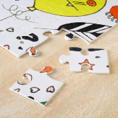 Funny Colorful Alien Monsters Party Legpuzzel (Zijkant)
