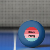 Funny Colorful Beach Party Pingpongbal (Net)