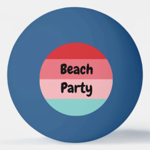 Funny Colorful Beach Party Pingpongbal