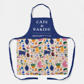 Funny Colorful Boho Cats Desert Pattern Schort (Voorkant)