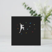 Funny Colorful Boulder klimber Gift Kaart (Staand voorkant)