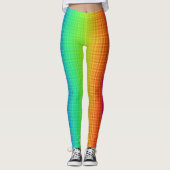 Funny Colorful Bright Rainbow Stripes Pattern Leggings (Voorkant)