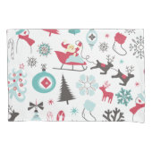 Funny Colorful Christmassy Pattern Kussensloop (Voorkant)