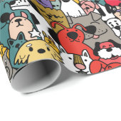 Funny Colorful Dogs Cadeaupapier (Rol Hoek)