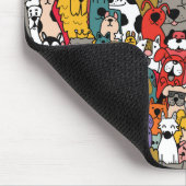 Funny Colorful Dogs Muismat (Hoek)