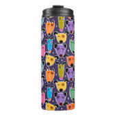 Funny Colorful Dogs Thermosbeker (Voorkant)