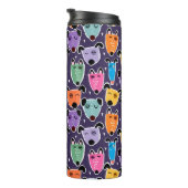 Funny Colorful Dogs Thermosbeker (Geroteerd rechts)