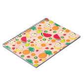 Funny Colorful Fruits Summer Healthy Vegetarian Notitieboek (Linkerzijde)
