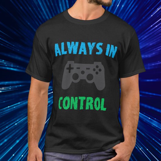 Funny Colorful Gamer altijd in de T-shirt
