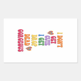 Funny Colorful LGBTQ Pride Month Rechthoekige Sticker