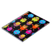 Funny Colorful Monster Party Creaters Characters Notitieboek (Linkerzijde)